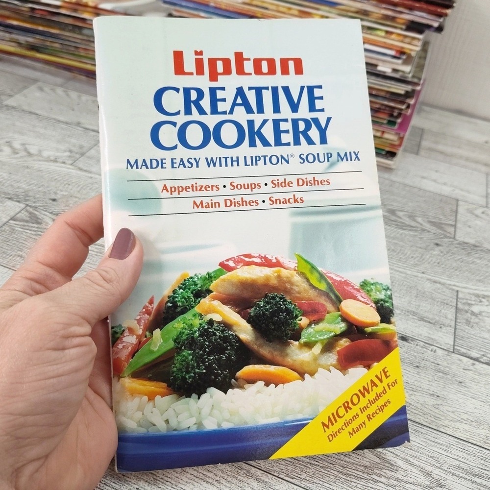 Lipton‎ Creative Cookery Cookbook 1987 Booklet Soup Mix Recipes 80s Vintage